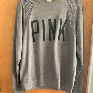 Love Pink gray pullover sweater